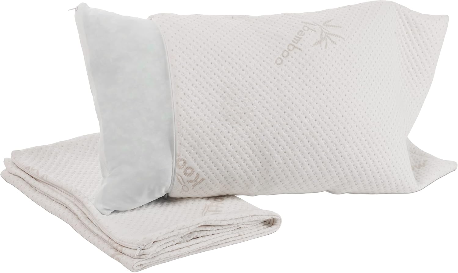 Pillow Covers - Zippered Standard Pillow Protector w/Kool Flow Technology, 20x26 Inches - Made in The USA