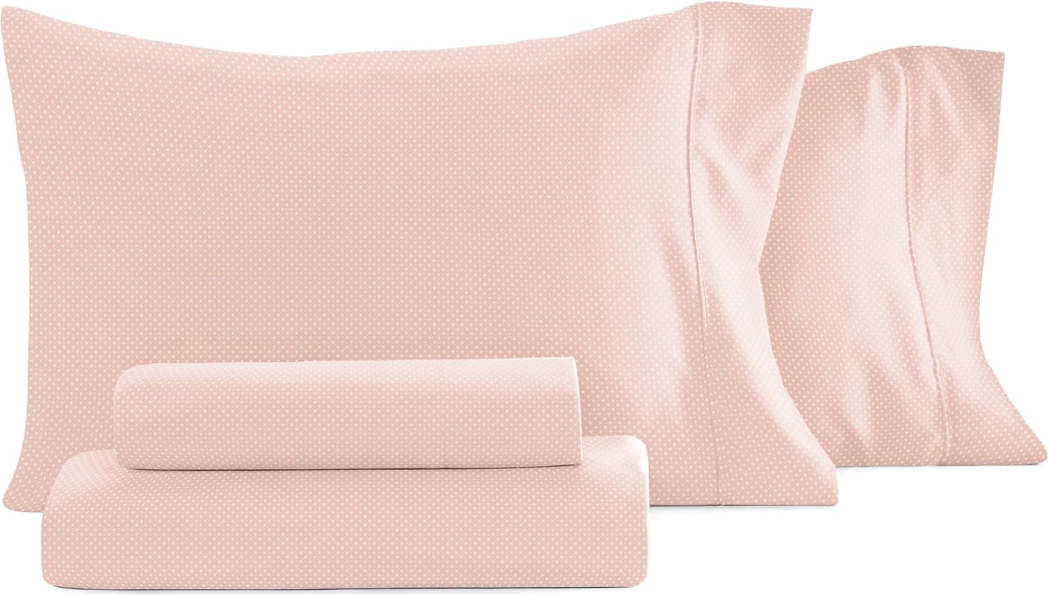 Linen Market Patterned Microfiber Queen Sheet Set 4 Piece – Oeko-TEX Certified Ultra Soft & Wrinkle-Free - 16" Deep Pocket Sheets - Easy Care Queen Size - My Heart Pink